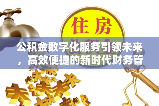 费县公积金数字化服务引领未来，高效便捷的新时代财务管理
