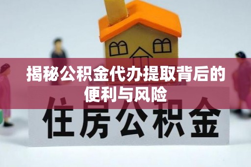费县揭秘公积金代办提取背后的便利与风险