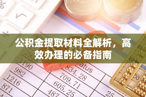 费县公积金提取材料全解析，高效办理的必备指南