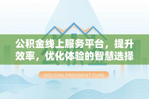 费县公积金线上服务平台，提升效率，优化体验的智慧选择