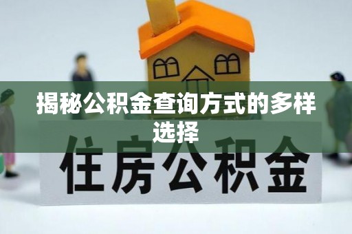 费县揭秘公积金查询方式的多样选择