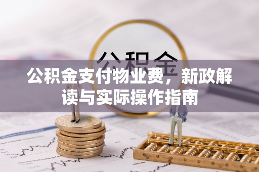 费县公积金支付物业费，新政解读与实际操作指南